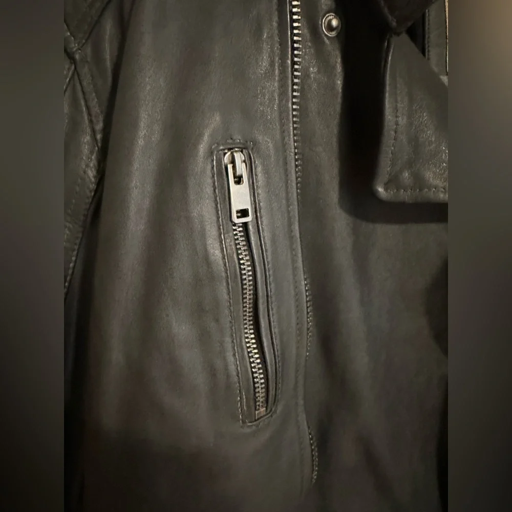 Leather Moto Jacket Wilson’s Vintage Line L - Picture 6 of 9